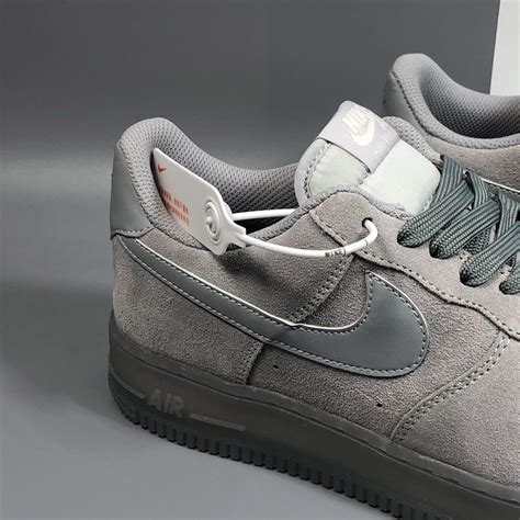 air force one grey suede